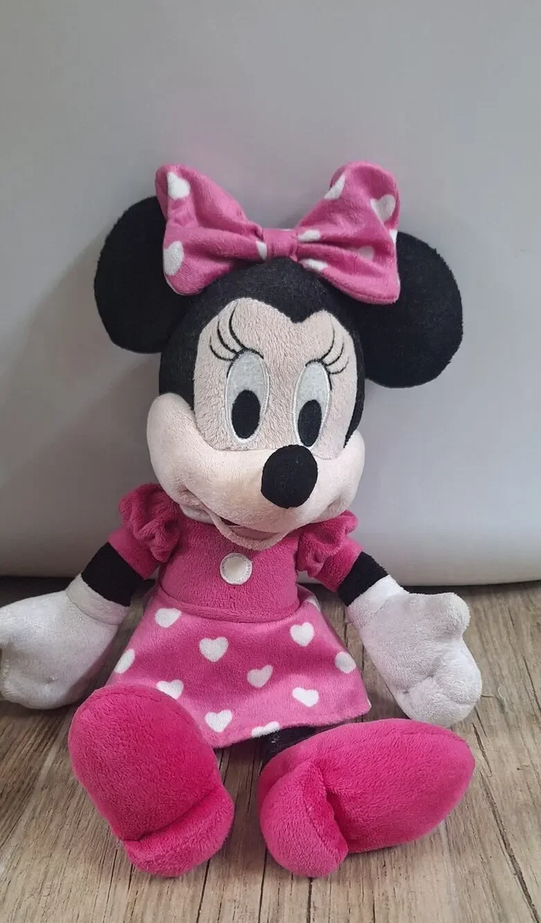 Minnie Mouse Kcare Valentines Talking Plush Toy in Pink and Black